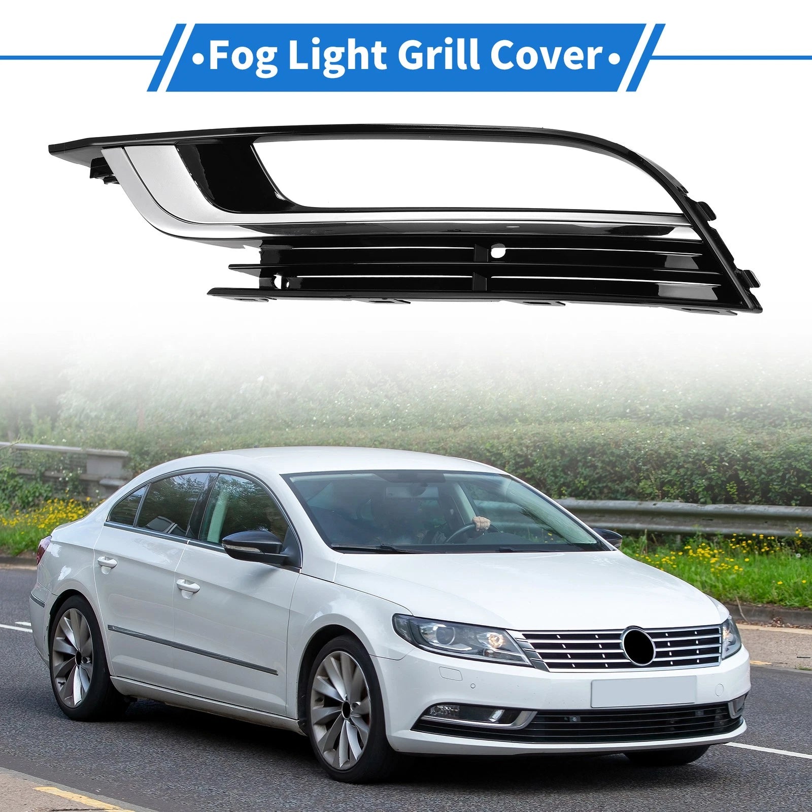 Front Left Fog Light Grill Replacement for Volkswagen CC (2013–2016)