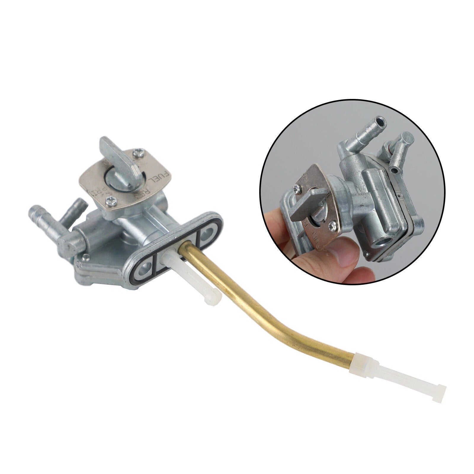 Gas Tank Fuel Cock Valve Petcock for Kawasaki KL250 Super Sherpa (1997–2010)