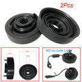 Pair Soft Rubber Car Headlight Dust Cover 80mm LED Headlamp Bulb Seal Caps Black