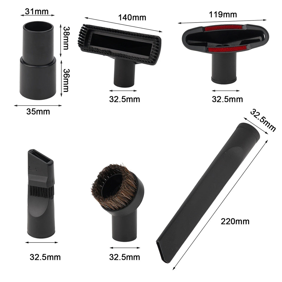 Brush Kit for NT18/1 Vacuum (Garden Stairs Accessories)