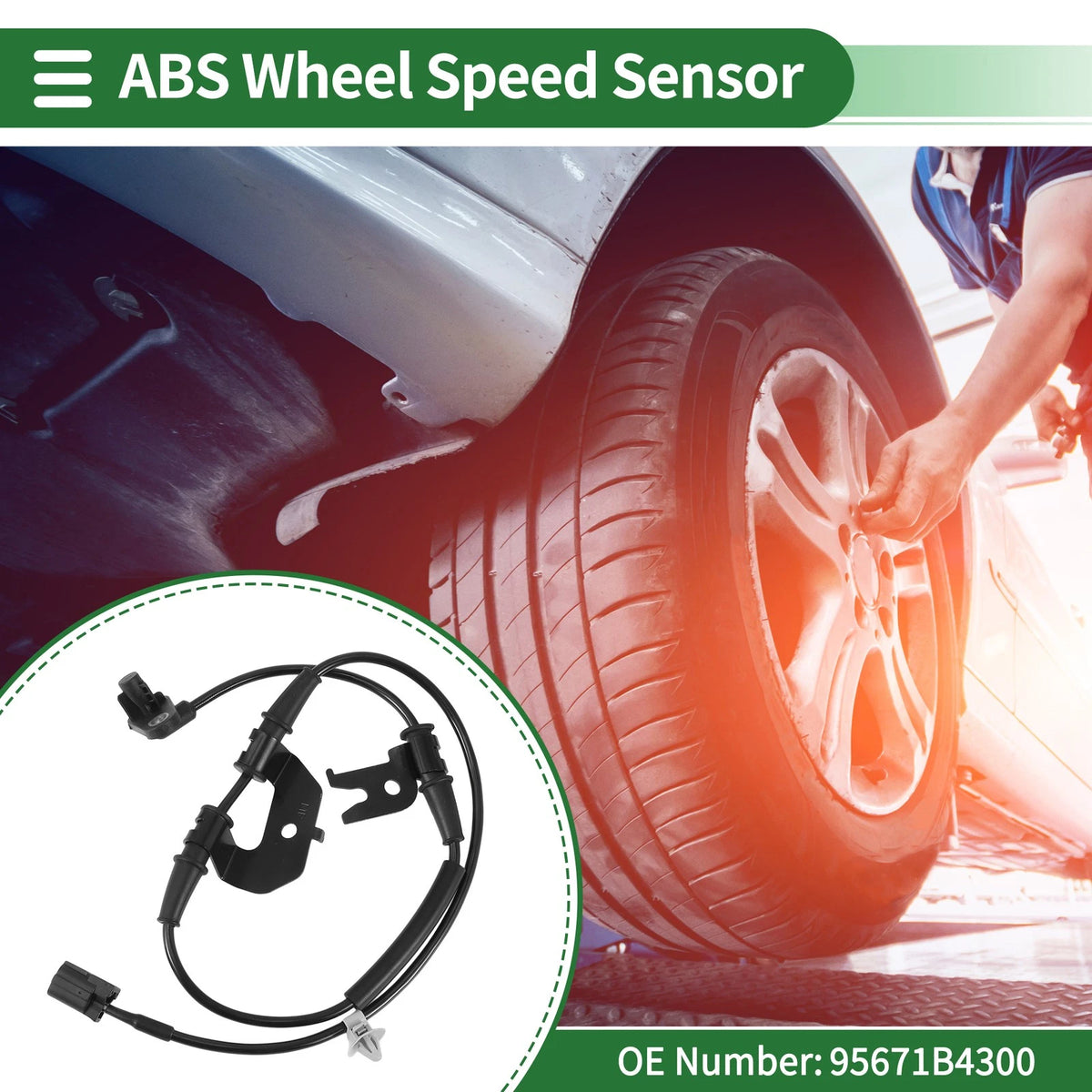 ABS Wheel Speed Sensor No. 95671B4300 for Hyundai I10 (2013–2019)