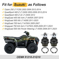 2 Upper Ball Joints for Suzuki Quadsport 400 LT-Z400 (2003–2009, 2012–2014)