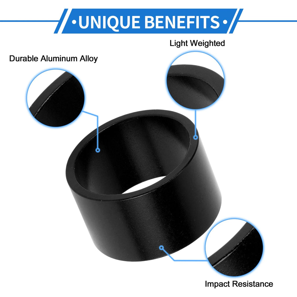 Bike Headset Spacer 20mm Front Stem Fork Washer for 1-1/8" Black