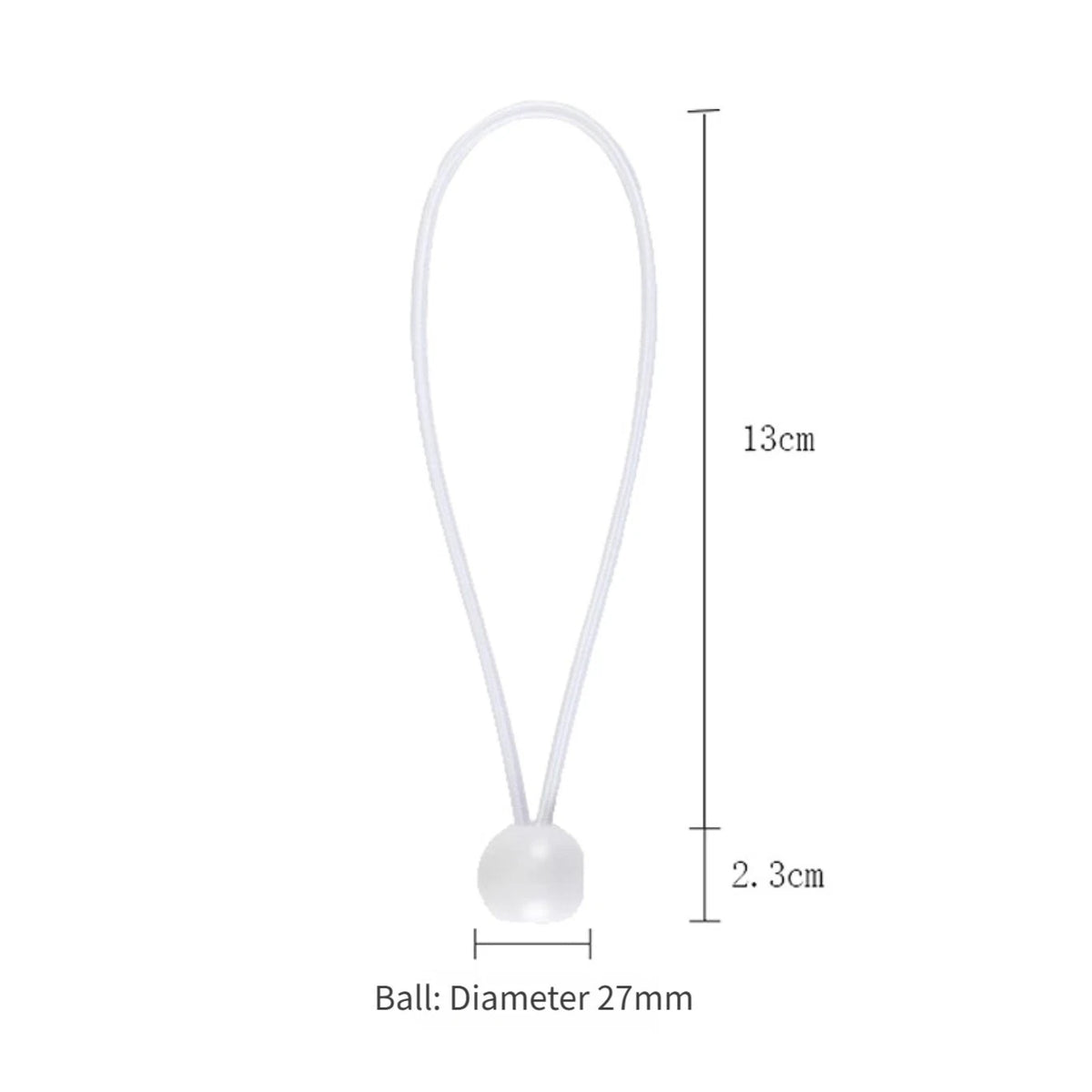 Elastic Ball Ties for Outdoor Camping Trips (4mm Diameter) - Set of 4