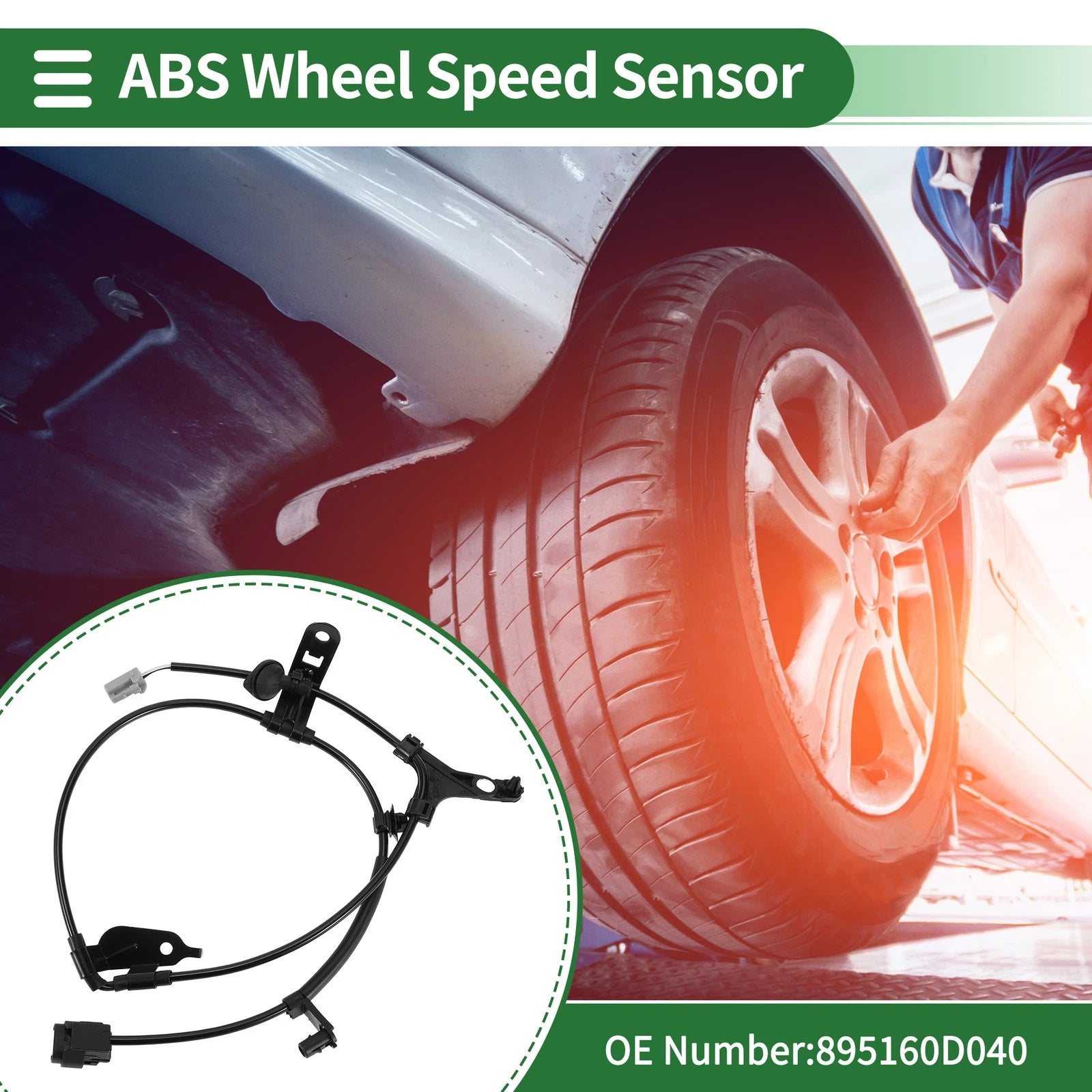 ABS Wheel Speed Sensor Rear Left Replacement for Toyota Soluna Vios (2002–2017)