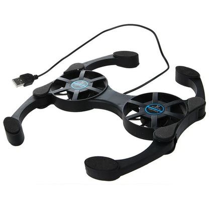 Folding Coolpad & USB Powered Fan for Mini Laptops