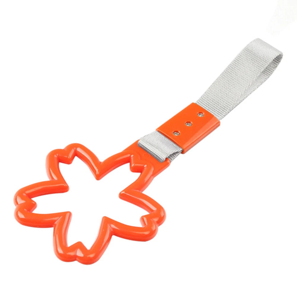 Orange Cherry Blossom Ring Train Bus Handle Strap Drift Charm Tools
