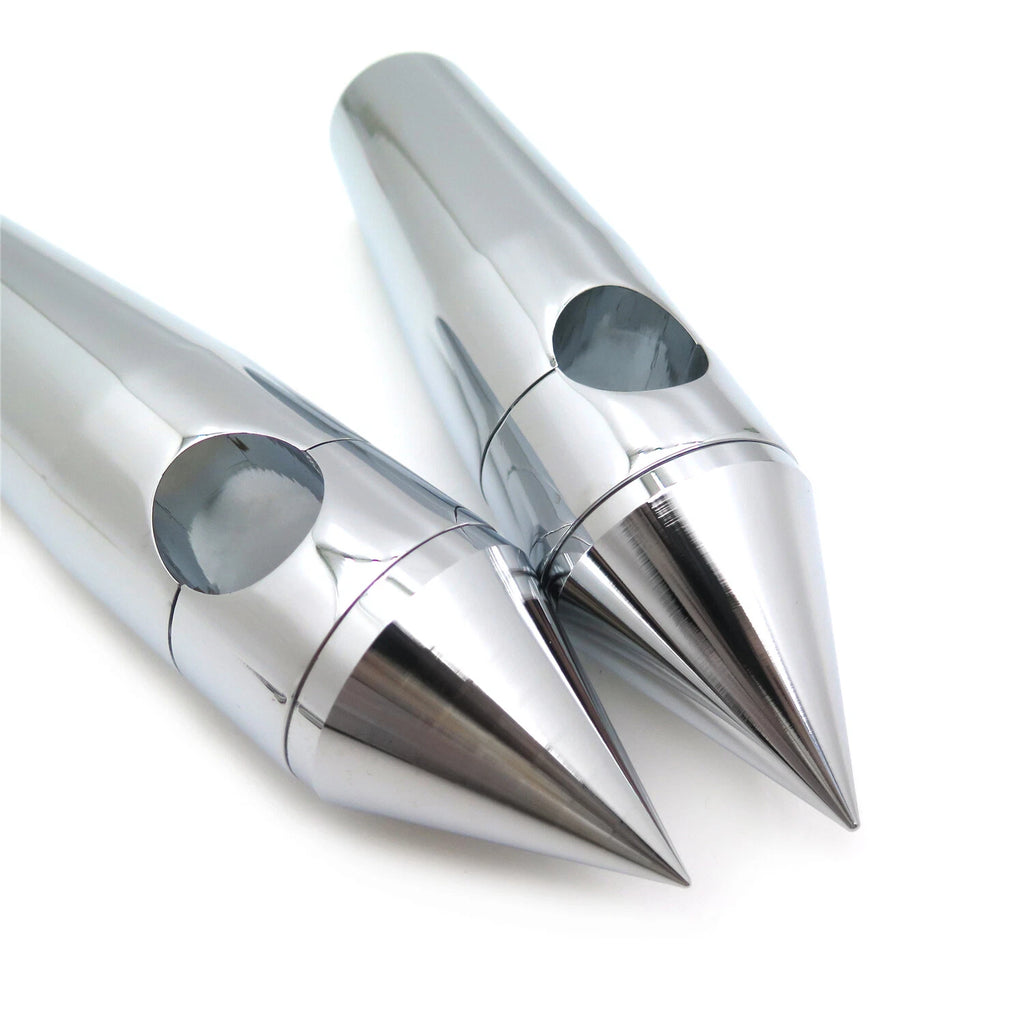 Chrome 1" Spike Billet Handlebar Riser for Harley