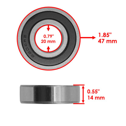 Wheel Bearings and Seals Front Kit for Honda VF750C VF750C2 Magna (1998–2003)