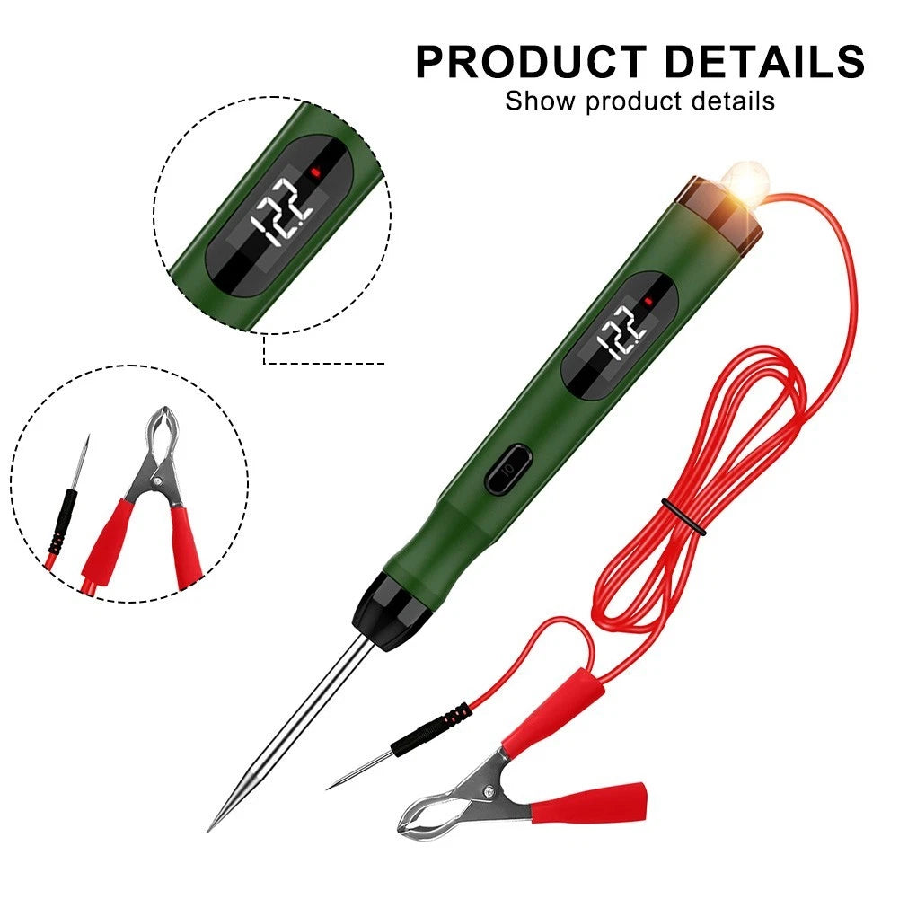 5V30V Digital Voltage Tester Pen for Cars (Automatic Polarity Check)