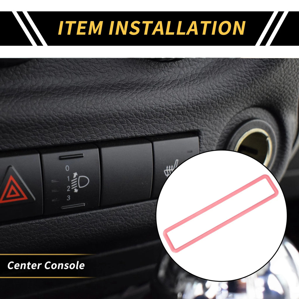 Emergency Light Switch Panel Trim for Jeep Wrangler JK (2011–2017) Pink
