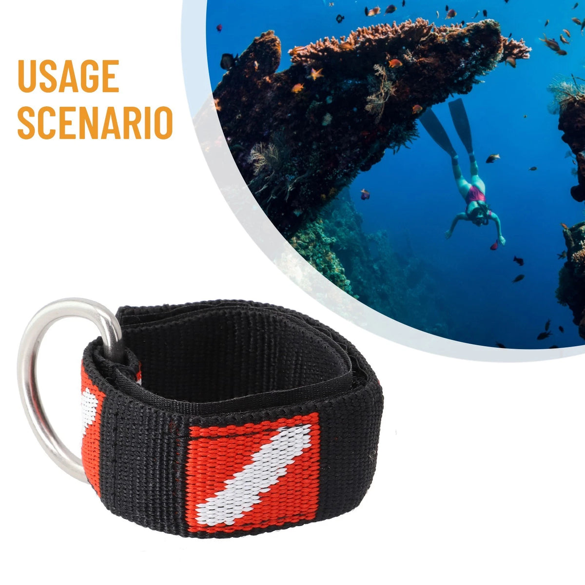 Adjustable Wrist Strap for Diving (2010–2023)