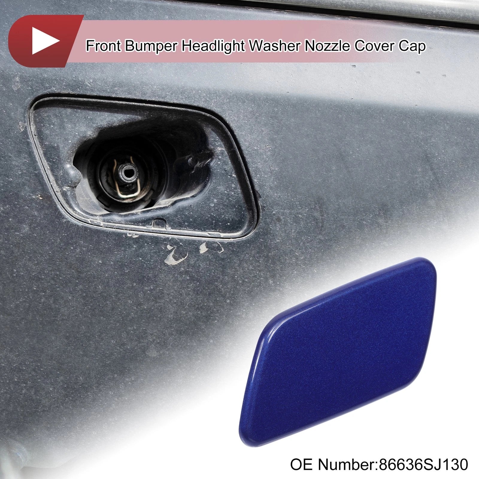 Front Left Washer Nozzle Cover Cap Replacement for Subaru Forester SK (2018-2021)
