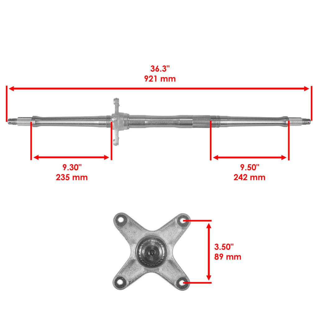 Rear Axle Shaft Replacement for Kawasaki KFX400 KSF400A (2003–2006)