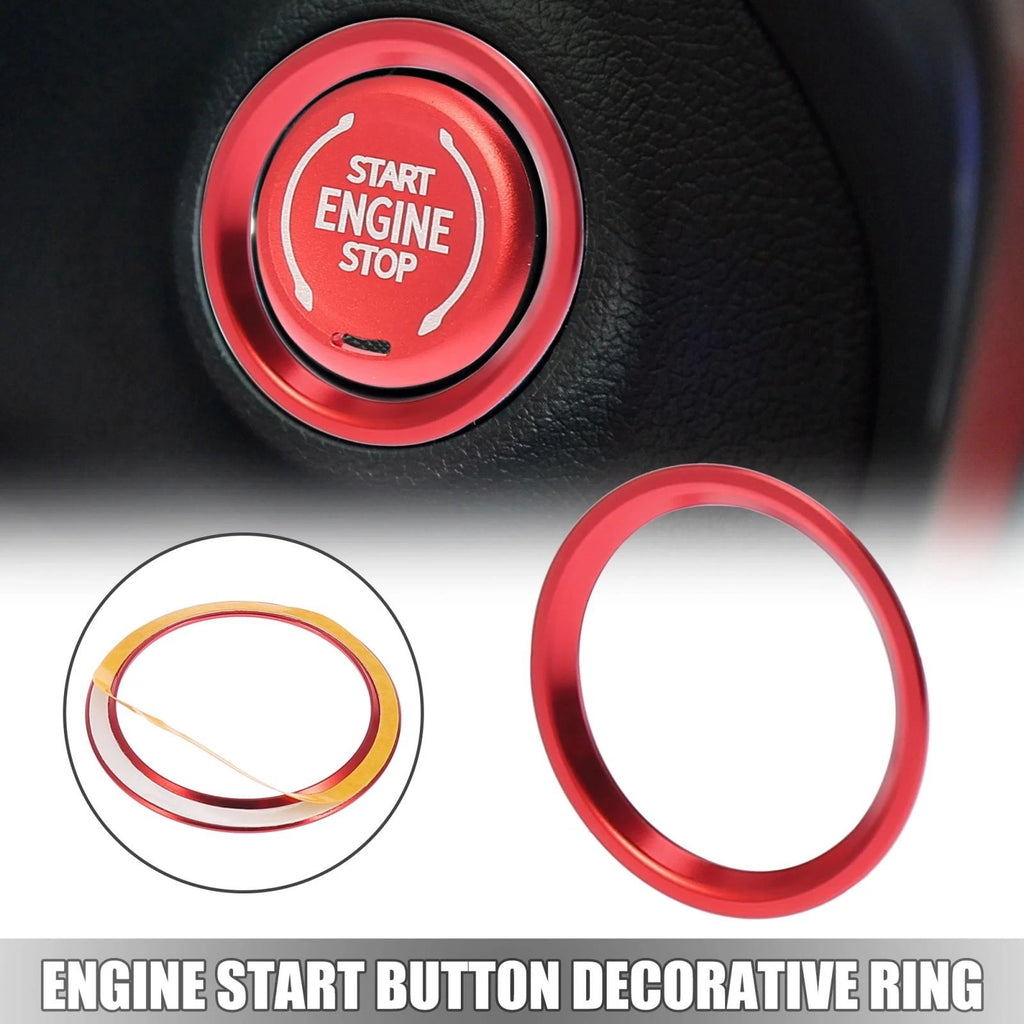 Engine Start Button Decorative Ring OEM for Audi A4L A6L Q5 A5 A7 (—)