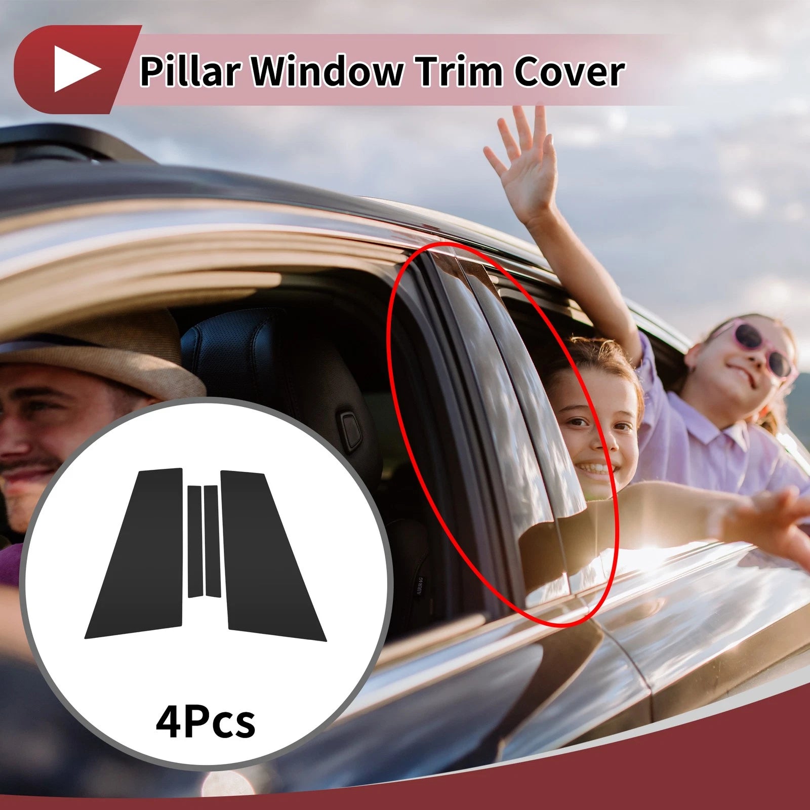 Door Pillar Window Trim Replacement for BMW 8-Series (2010–2015)