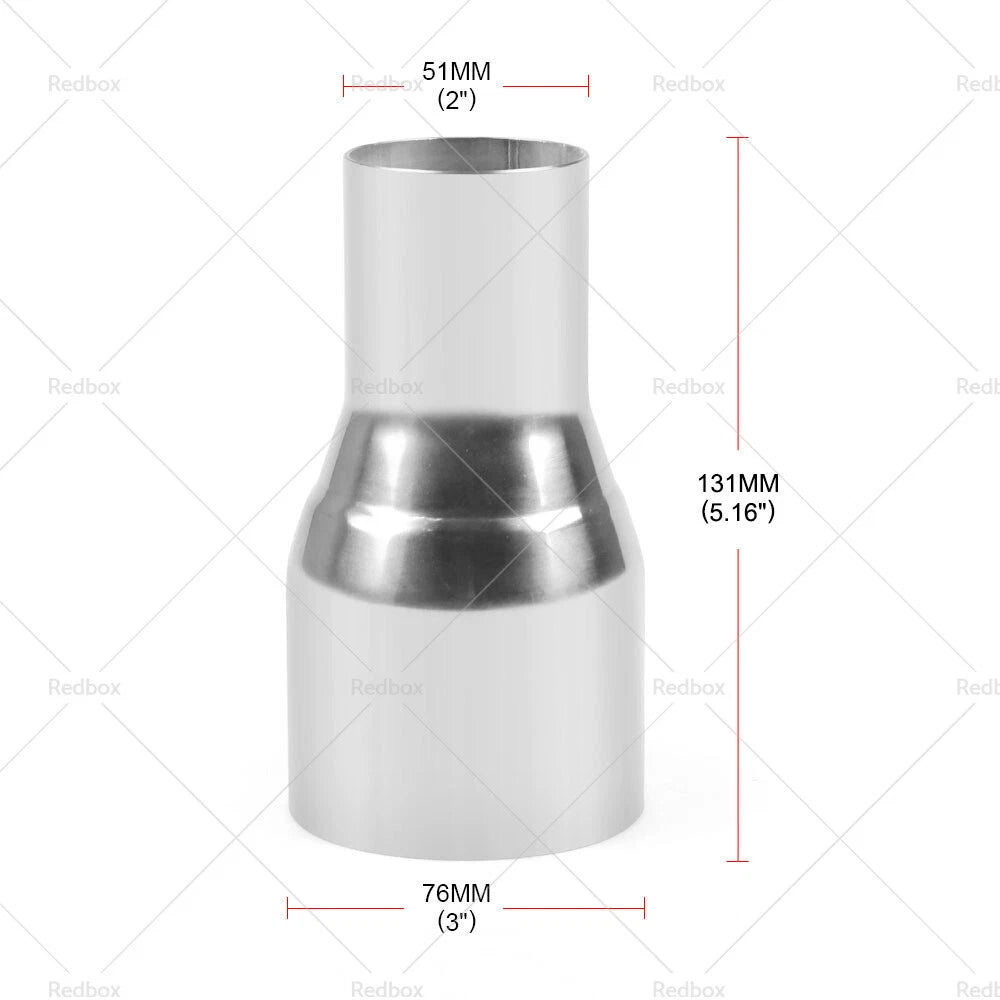 2" to 3" Exhaust Tube Pipe Adapter Reducer for