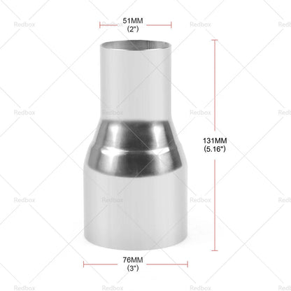 2" to 3" Exhaust Tube Pipe Adapter Reducer for