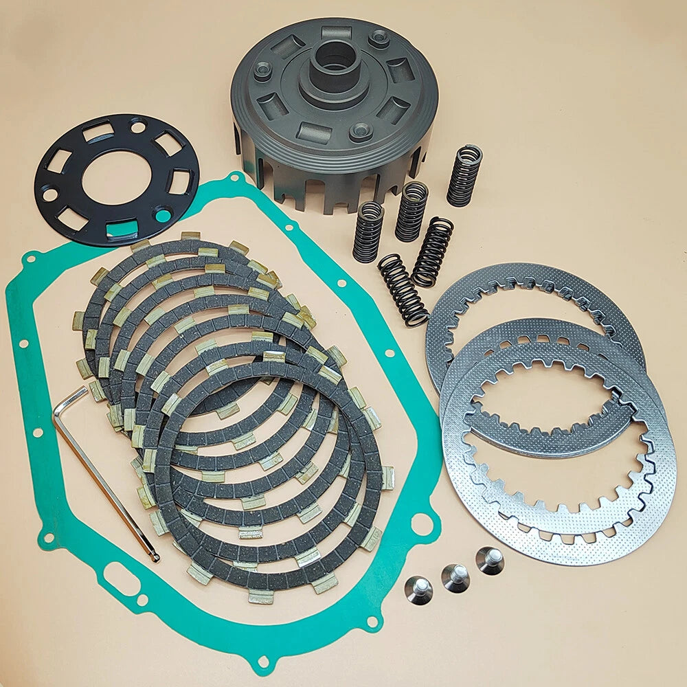 Clutch Kit & Billet CNC Clutch Basket for Yamaha Warrior 350 YFM350X (1987–2004)