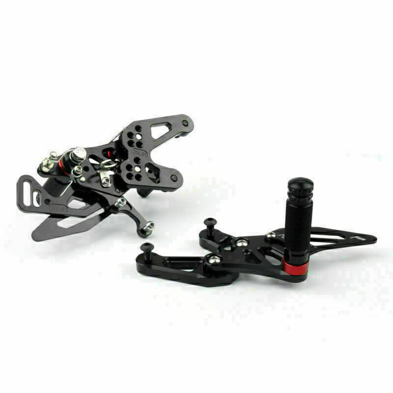 Aluminum Rearsets Footpegs Pedals for BMW S 1000 RR HP4 (2015–2018) Black T9
