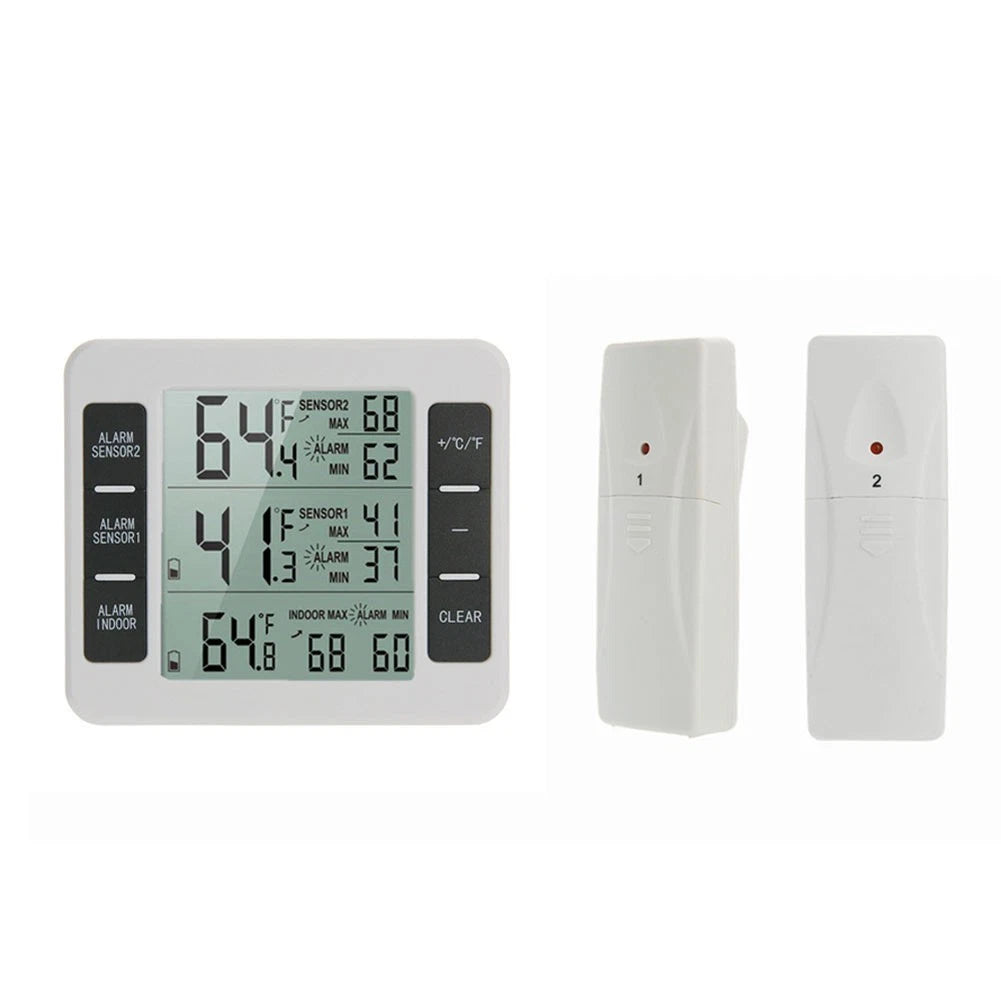 Wireless Digital Freezer Alarm Thermometer for Temperature Monitoring