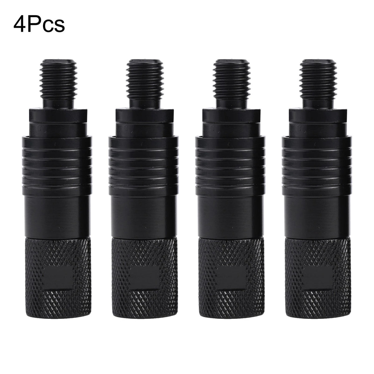 Set of 4 Bite Alarm Connectors for Universal Use (Magnetic, Black)