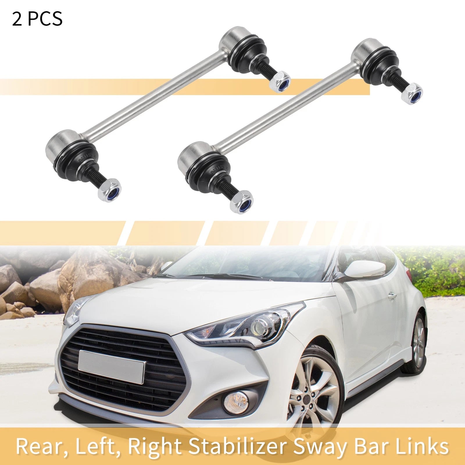 2pcs Rear Stabiliser Sway Bar Link Replacement for Hyundai Elantra (2007–2010)