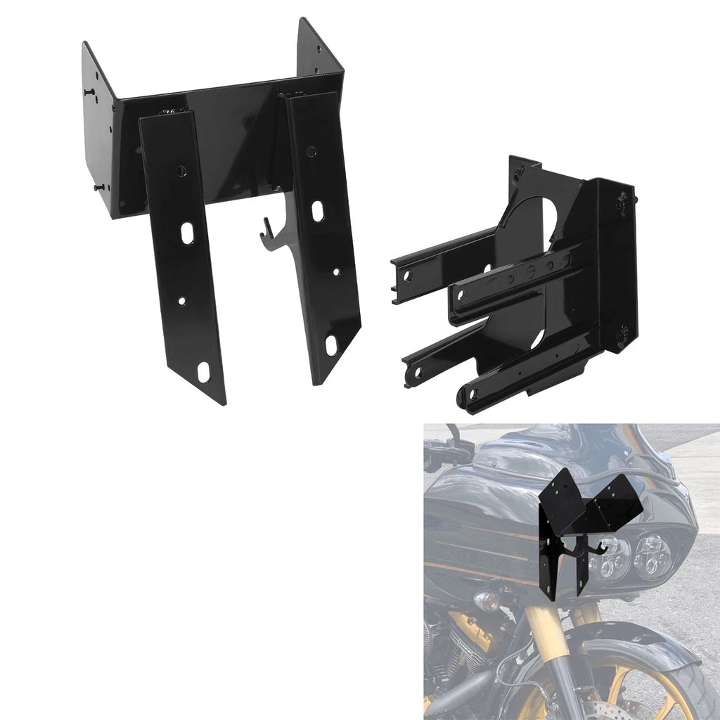 Front Fairing Support Mount & Radio Caddy Bracket for Harley Road Glide (1998–2013)