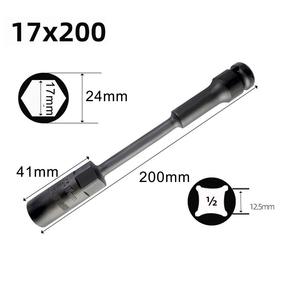 819mm Thin Wall Socket Wrench for Automotive Applications (200mm Length)