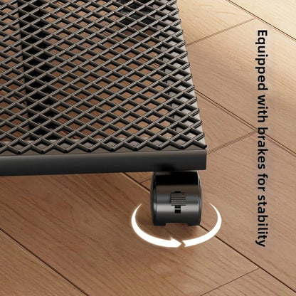 Plant Stand with Smooth Rolling Casters for Balcony Decoration
