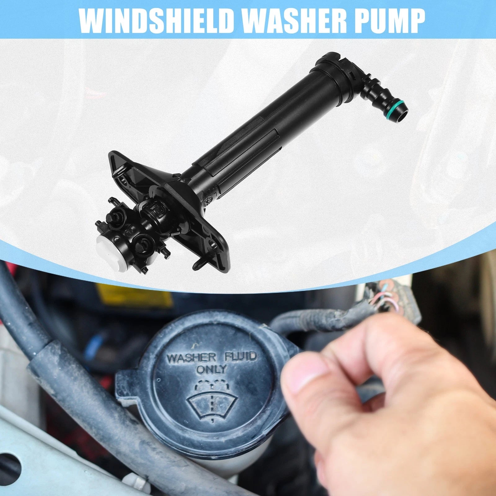 Left Headlight Washer Nozzle Replacement for Audi A6 S6 (2012–2015)