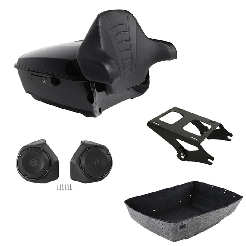Trunk Rack Backrest Speakers for Harley Street Glide (2014–2026)