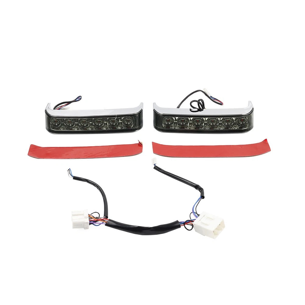 Chrome Saddlebag Run Brake Tail Light for Harley Touring Street Glide (2009–2023)