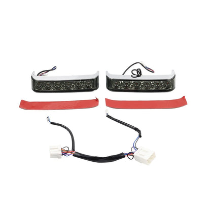 Chrome Saddlebag Run Brake Tail Light for Harley Touring Street Glide (2009–2023)