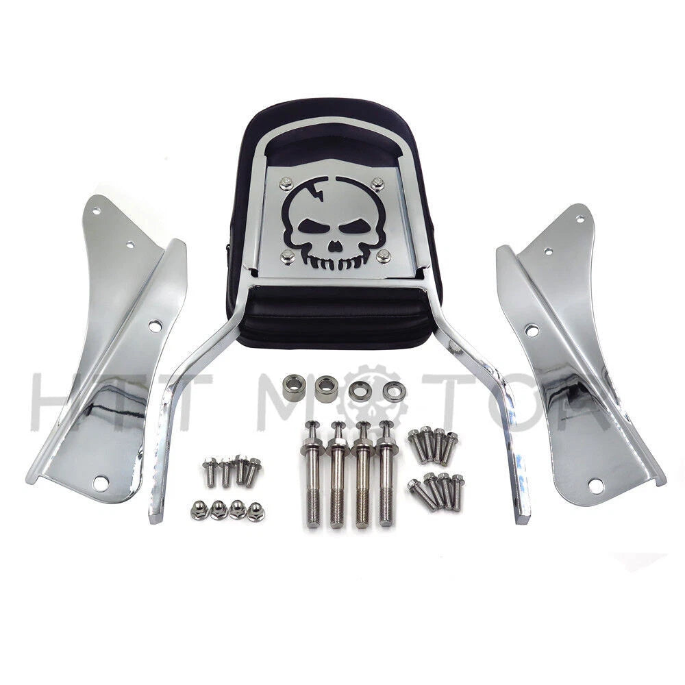 Skull Flame Backrest for Honda Shadow Spirit 750 VT750DC (2001–2006)