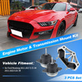 3PCS Engine Motor Trans Mount Set for Ford Mustang (2011–2017) 3.7L/5.0L