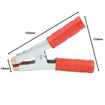 2X Heavy Duty Crocodile Battery Test Clip Clamp for Vehicle Boat