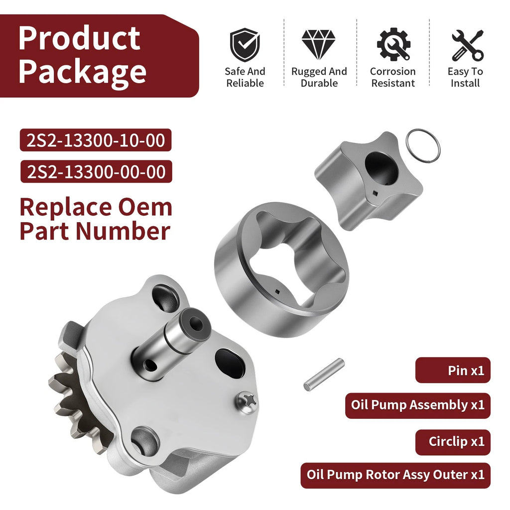 Oil Pump Assembly w/ Rotor for Yamaha YZ450F WR450F (2006–2015)