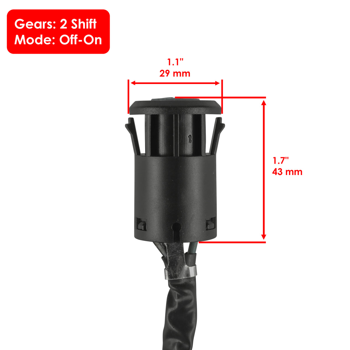 Ignition Key Switch Replacement for Honda TRX90 Sportrax (2002–2005)