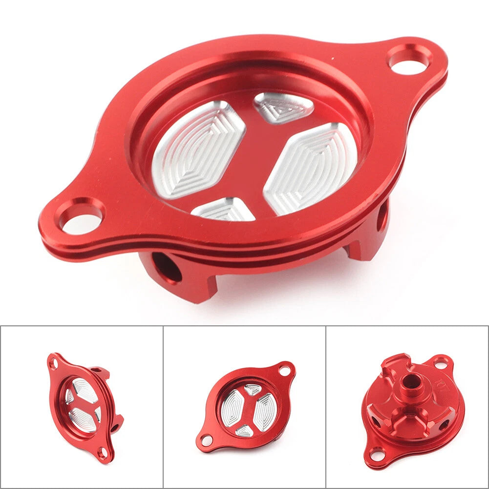 CNC Oil Filter Cap Cover for Honda CRF450X (2005–2017) CRF450R (2002–2008)