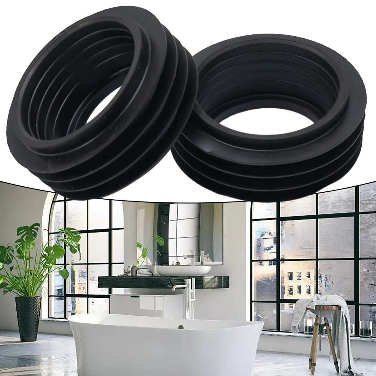 Rubber Cone Seal for Geberit Low Level Flush Pipe (42mm)