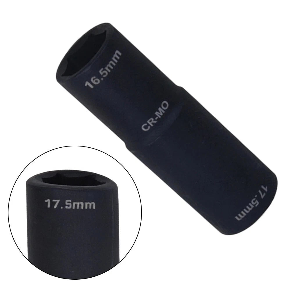 16.5mm 17.5mm Thin Wall Wheel Nut Flip Socket 1/2in Drive