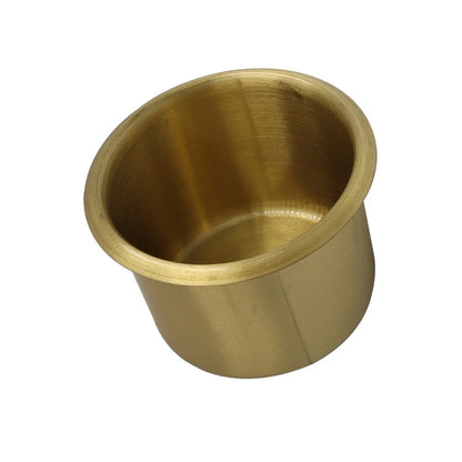 Gold Plated Recessed Beverage Holder for RVs Trailers Sofas Game Tables