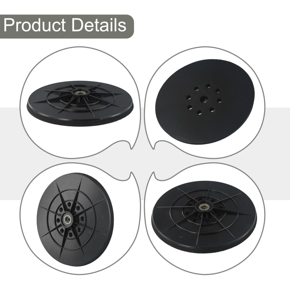 Sanding Disc 9 Inch for Workshop Use (8-Hole, 6mm Thread)