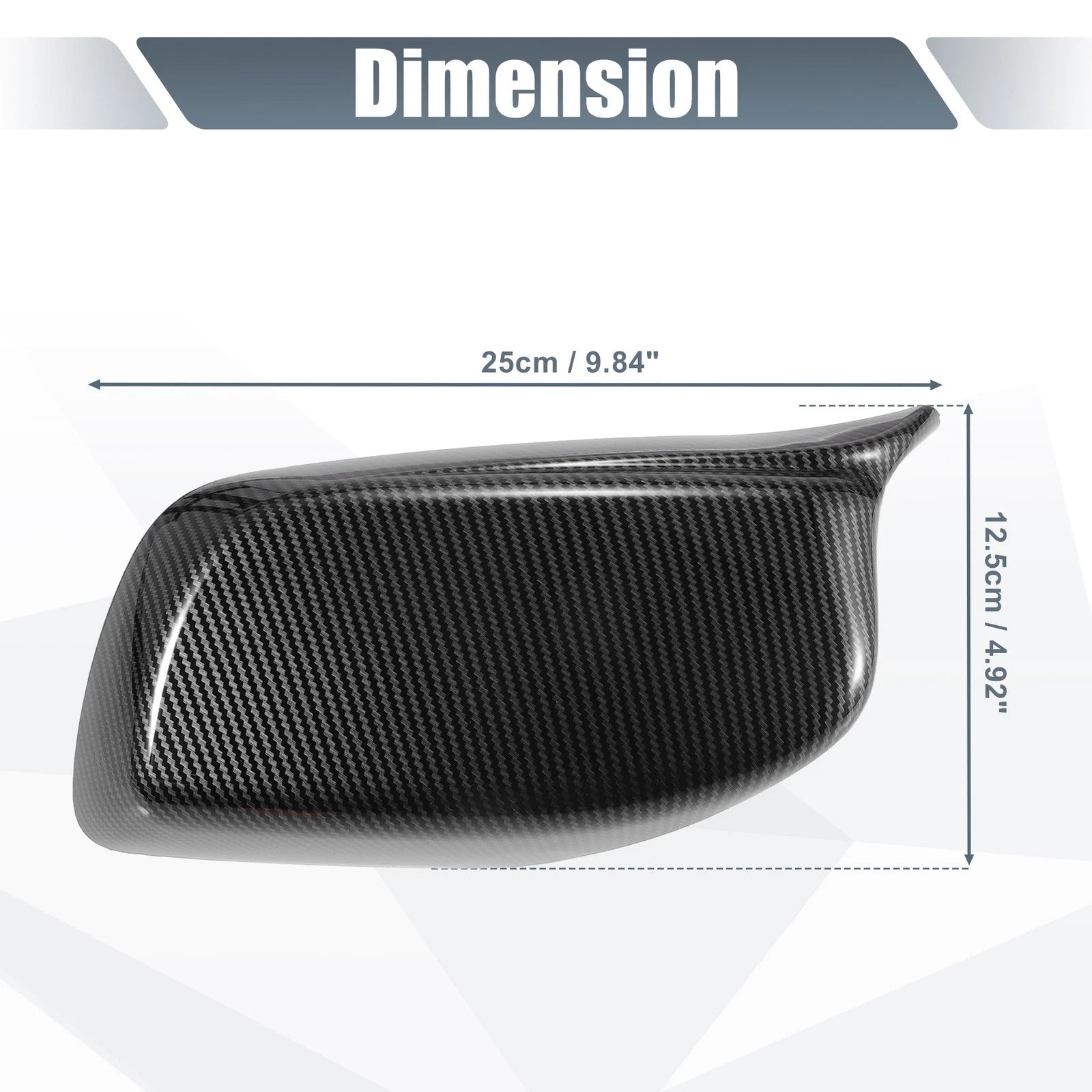Rearview Mirror Cover Cap Replacement for BMW 5 Series 6 Series (2014–2019)