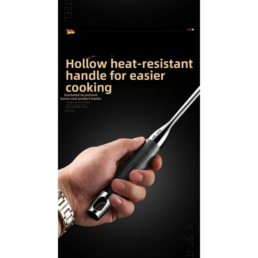 Set of 2 Extra Thick Stainless Steel Spatulas - Non Scratch, Heat Resistant