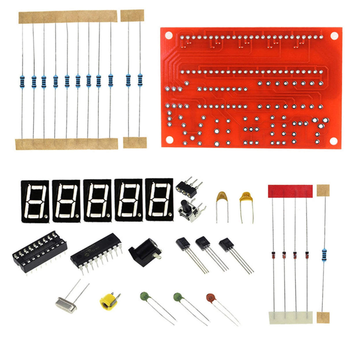 Automatic Range Conversion Crystal Frequency Counter Tester LED PCB