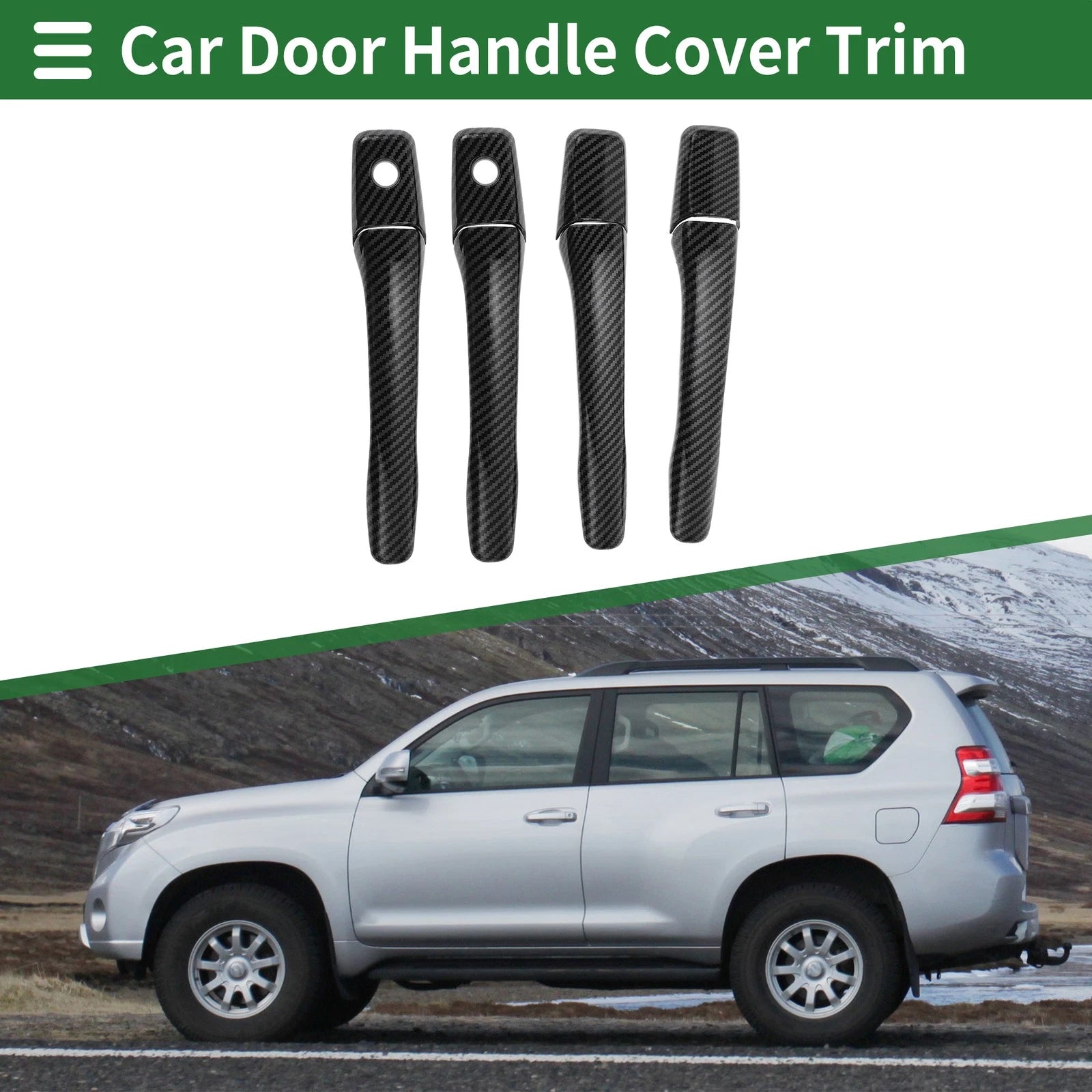 Car Door Handle Cover Trim Replacement for Mitsubishi Lancer EVO (2002–2007)