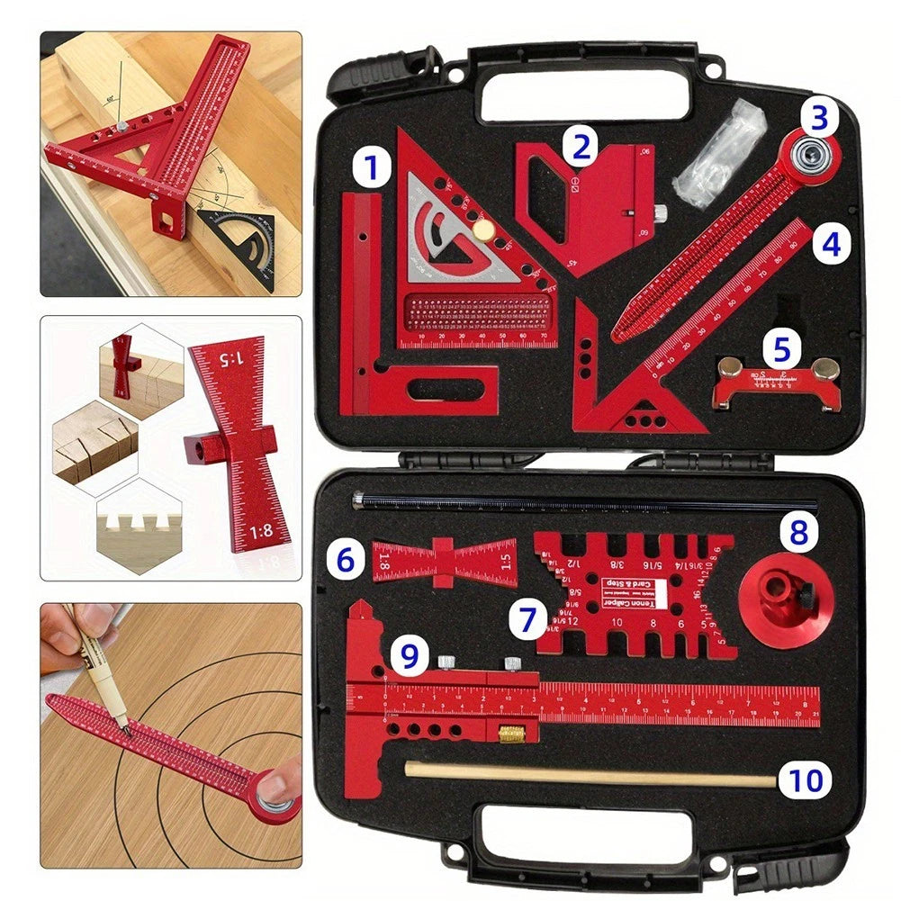 Square Angle Ruler for Enhanced Workflow (Lightweight Storage Box)