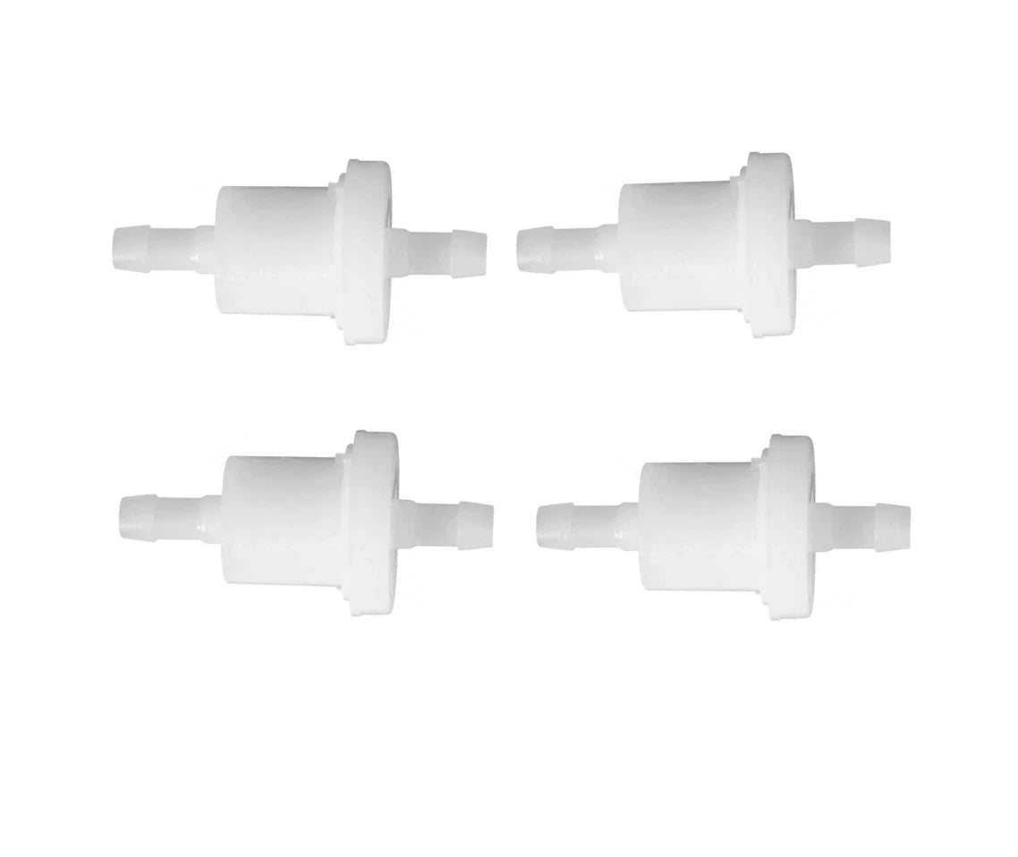 Set of 4 Fuel Filters for Mercury Outboard 9.9 15 HP (35-80365M, 18-7713, 646-24251)